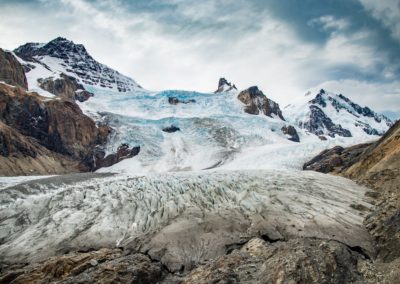 Trekking sobre el Glaciar Cagliero